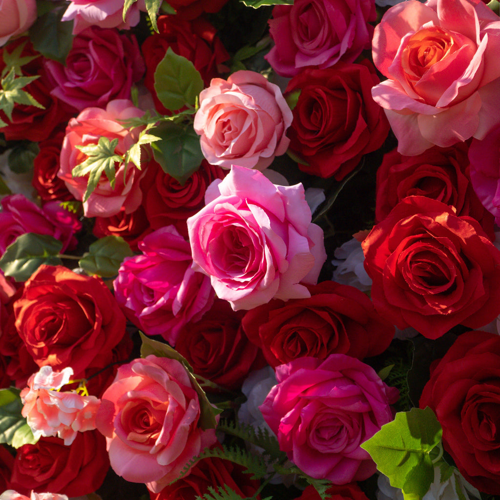 Margarita | 5D Event-Ready Artificial Floral Wall Backdrop, Roll-Up Fabric | Shipping Included