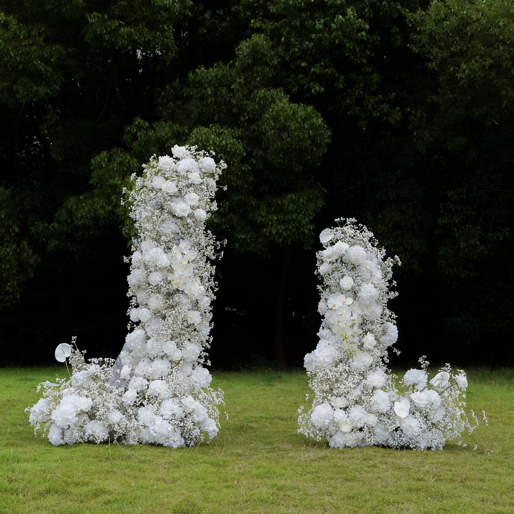 Maria:2023 New Wedding Party Background Floral Arch Decoration Including Frame -R891 Rose Morning