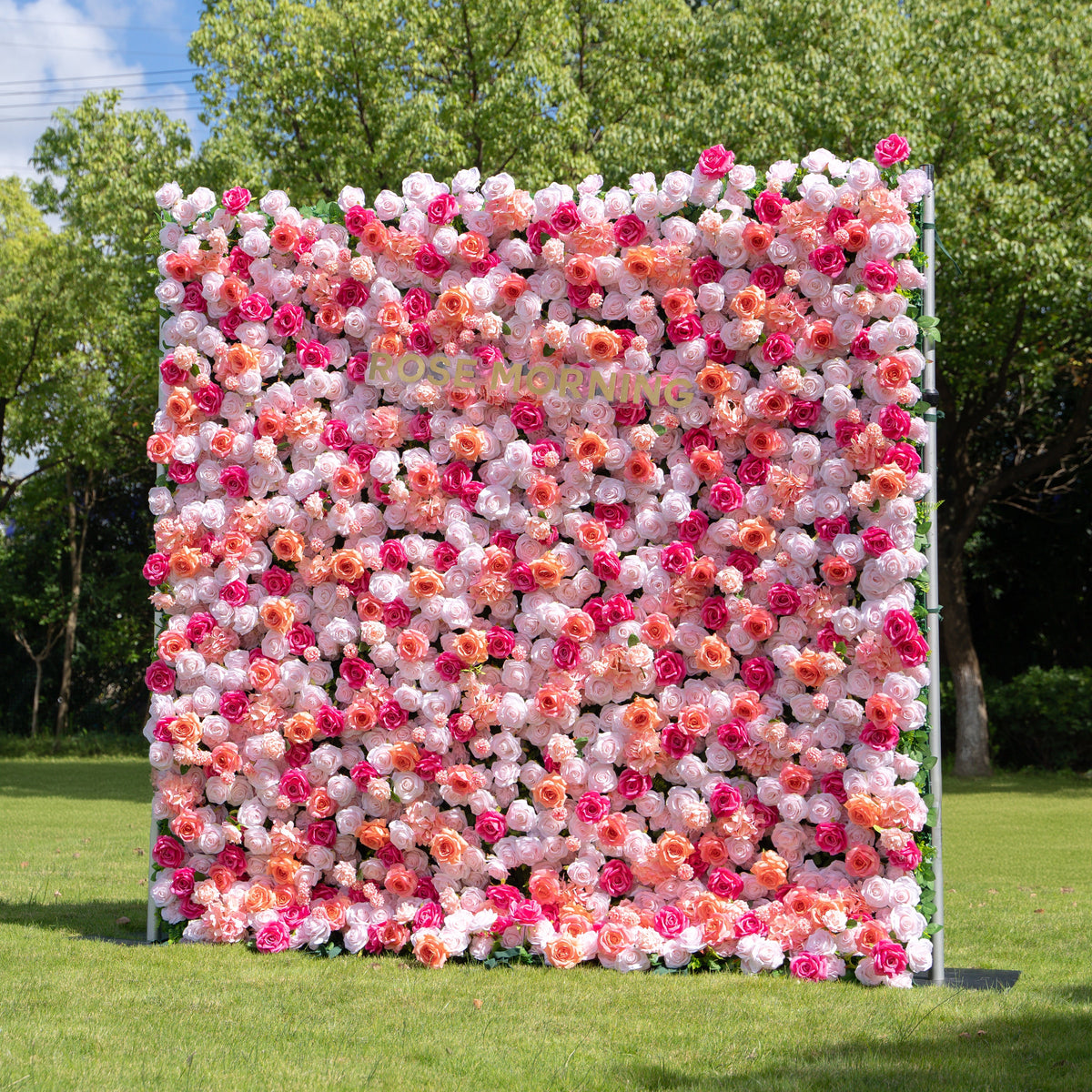 Mariposa | 4D Event-Ready Artificial Floral Wall Backdrop, Roll-Up Fabric | Shipping Included