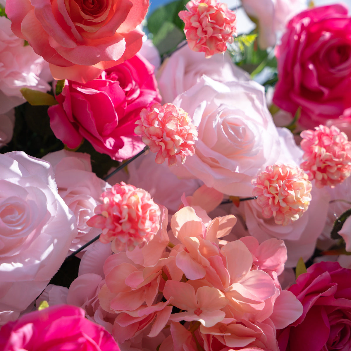 Mariposa | 4D Event-Ready Artificial Floral Wall Backdrop, Roll-Up Fabric | Shipping Included