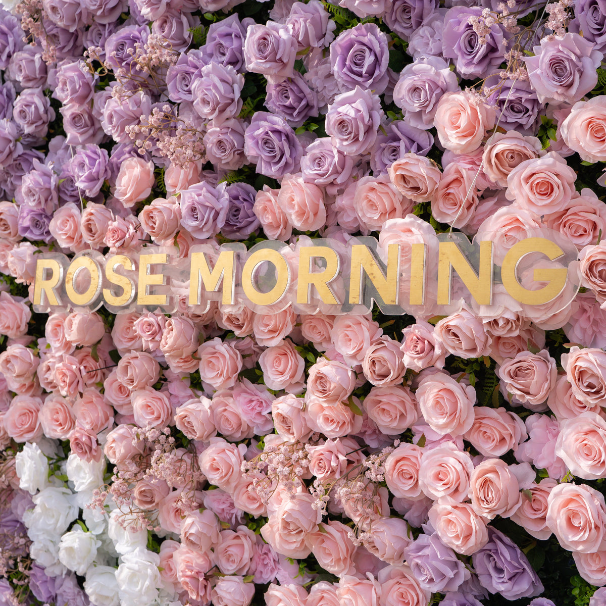 Maris | Luxury 3D Lavender & Blush Silk Rose Event-Ready Floral Wall Backdrop for Romantic Weddings & Bridal Showers | Shipping Included