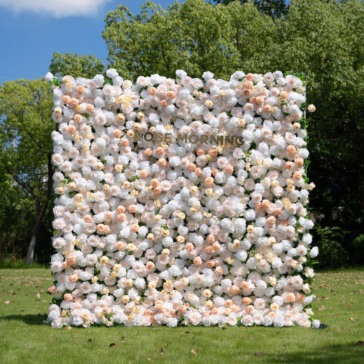 Marissa | 3D Event-Ready Artificial Floral Wall Backdrop, Roll-Up Fabric | Shipping Included