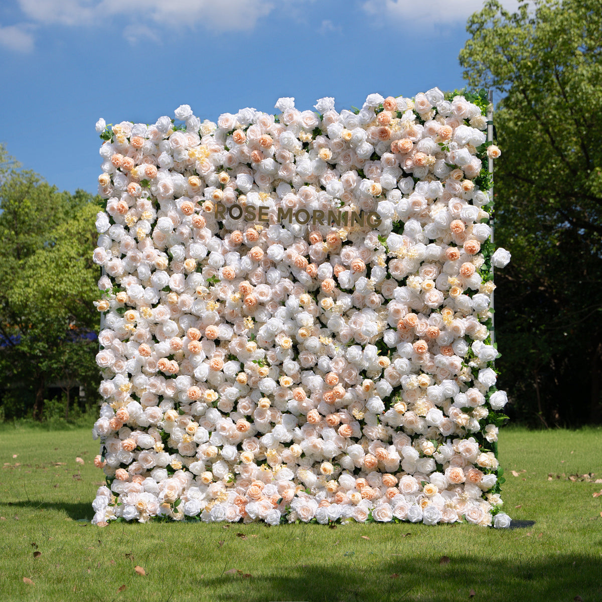 Marissa | 3D Event-Ready Artificial Floral Wall Backdrop, Roll-Up Fabric | Shipping Included