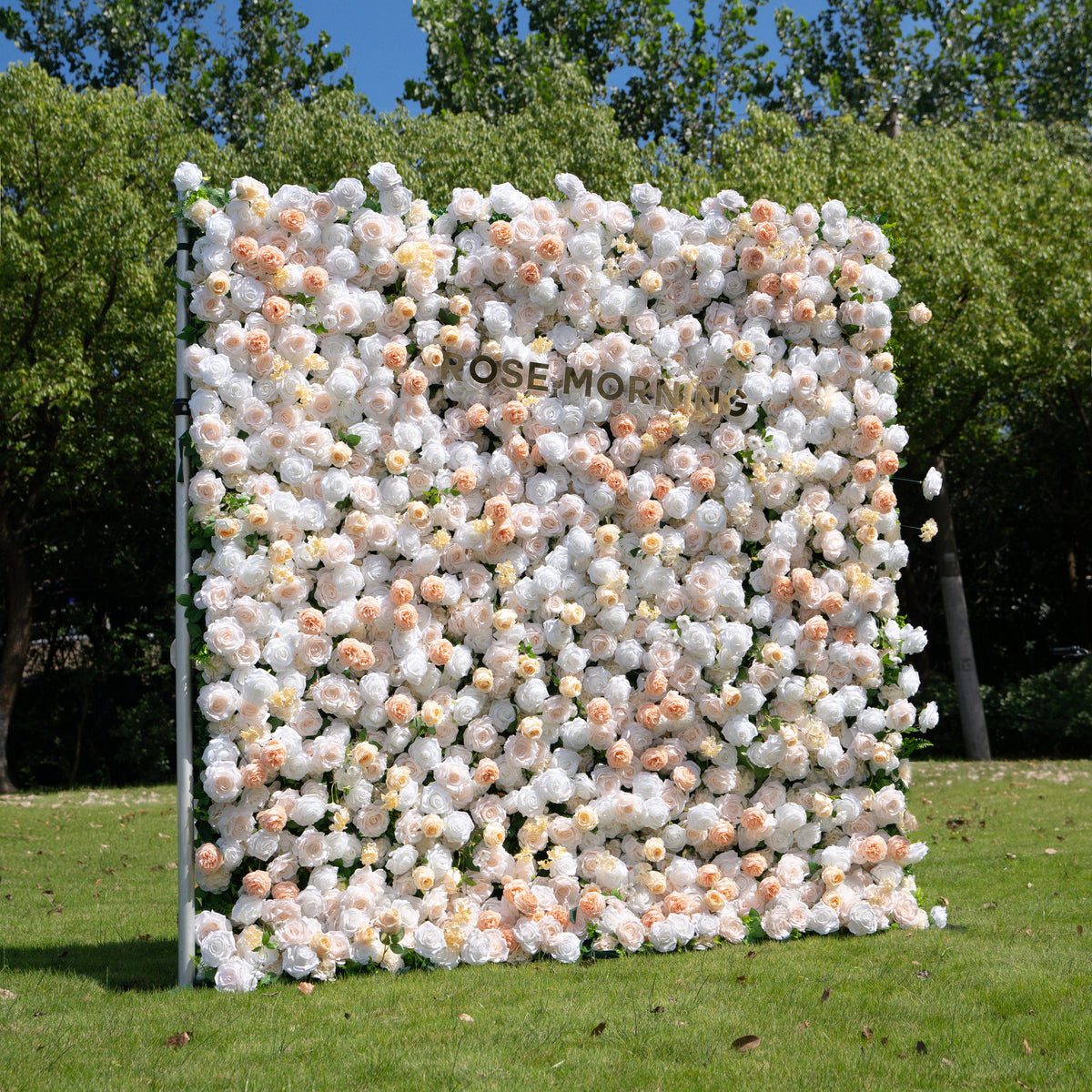 Marissa | 3D Event-Ready Artificial Floral Wall Backdrop, Roll-Up Fabric | Shipping Included