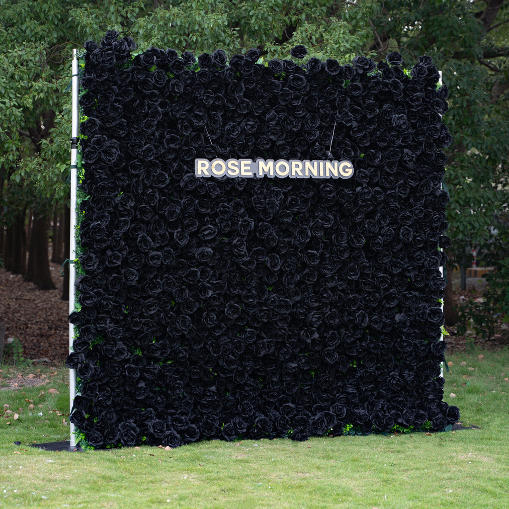 Max | 5D Event-Ready Artificial Floral Wall Backdrop, Roll-Up Fabric | Shipping Included