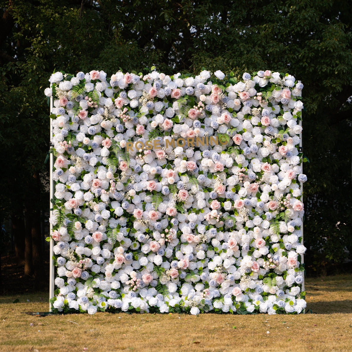 Melinda | 5D Event-Ready Artificial Floral Wall Backdrop, Roll-Up Fabric | Shipping Included