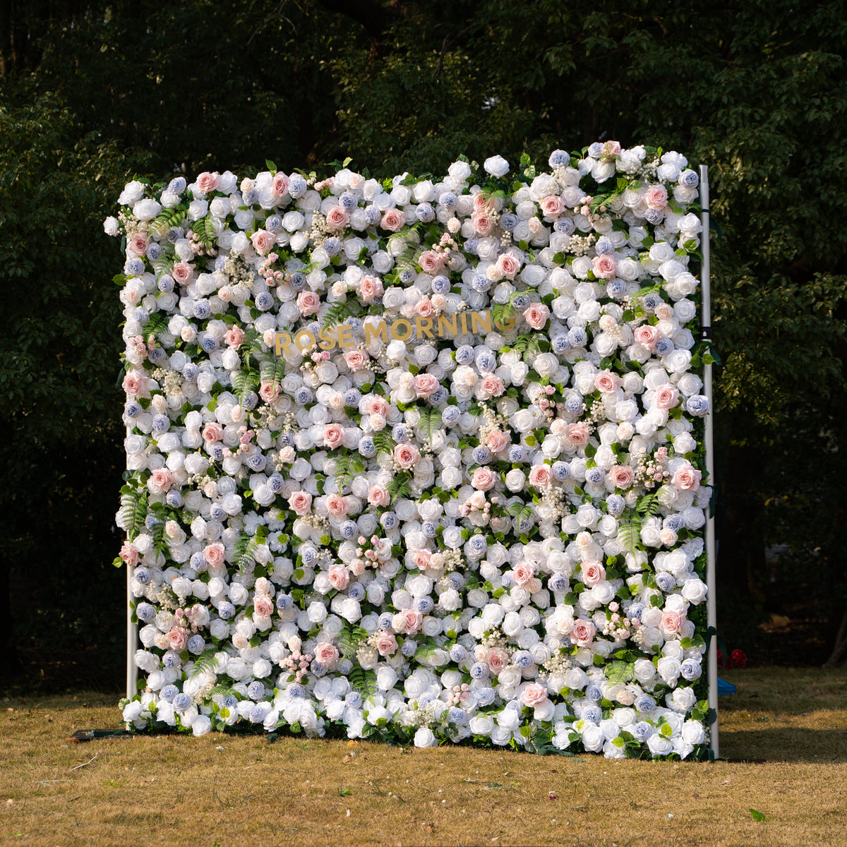 Melinda | 5D Event-Ready Artificial Floral Wall Backdrop, Roll-Up Fabric | Shipping Included
