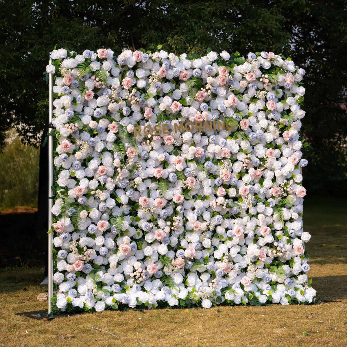 Melinda | 5D Event-Ready Artificial Floral Wall Backdrop, Roll-Up Fabric | Shipping Included