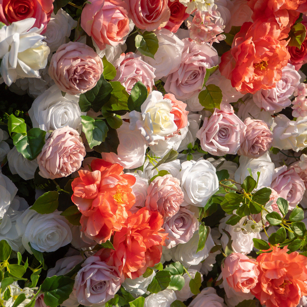 Meow | 5D Event-Ready Artificial Floral Wall Backdrop, Roll-Up Fabric | Shipping Included