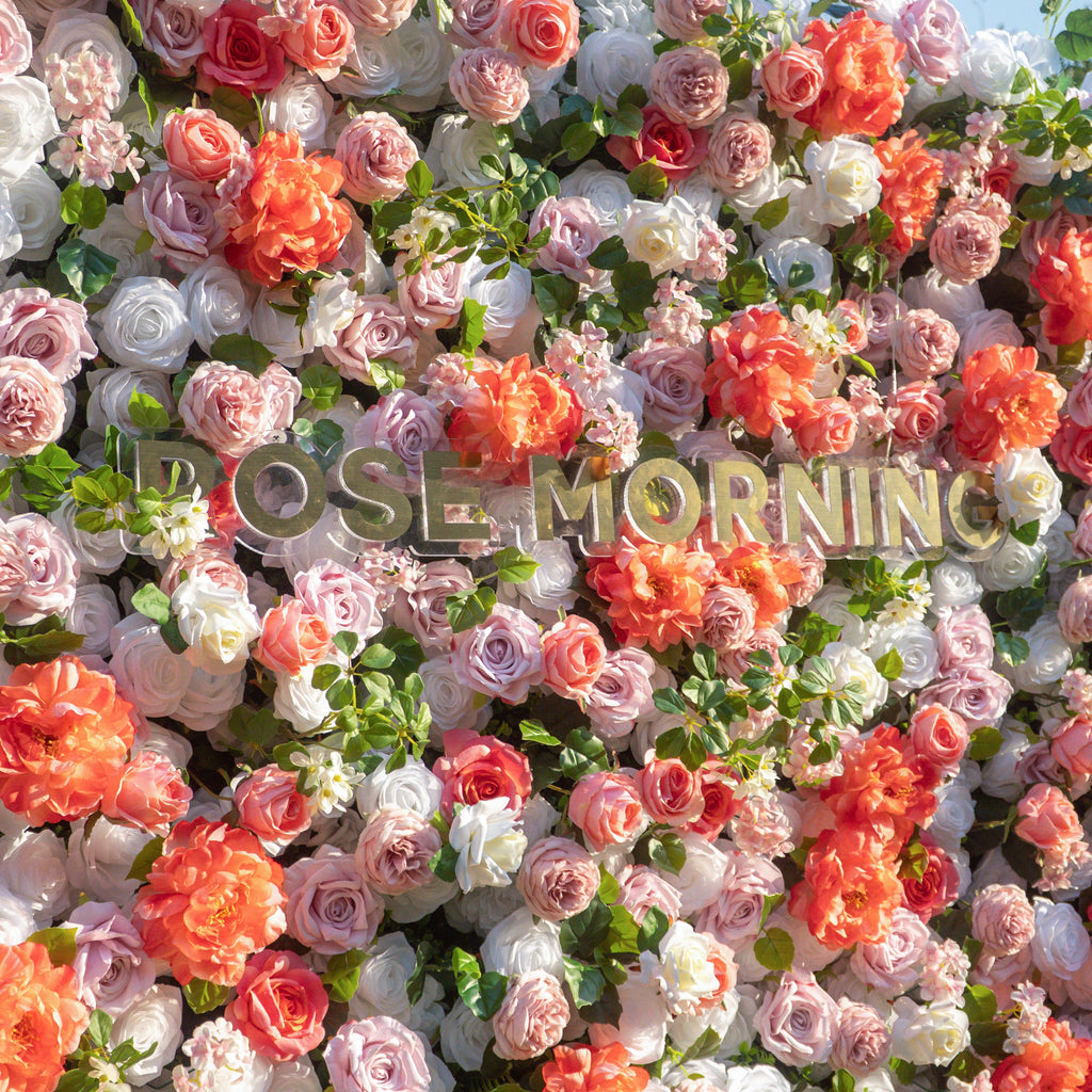 Meow | 5D Event-Ready Artificial Floral Wall Backdrop, Roll-Up Fabric | Shipping Included