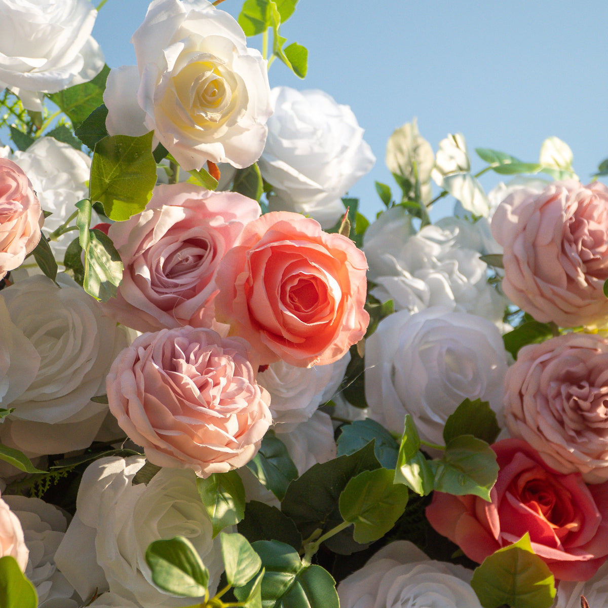 Meow | 5D Event-Ready Artificial Floral Wall Backdrop, Roll-Up Fabric | Shipping Included