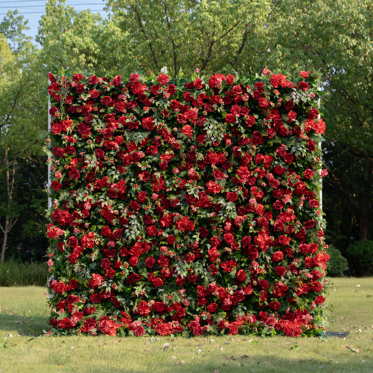 Luisa | 3D Fabric Backdrop Artificial rolling up flower wall | Shipping Included