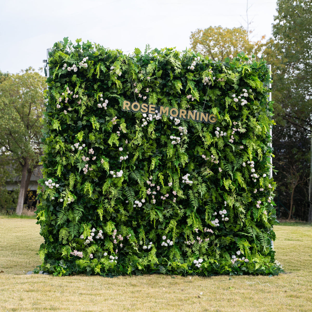 Mikia | 4D Event-Ready Artificial Floral Wall Backdrop, Roll-Up Fabric | Shipping Included