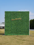 Milan | Fabric Artificial rolling up curtain green flower wall(In Us Stock) | Shipping Included