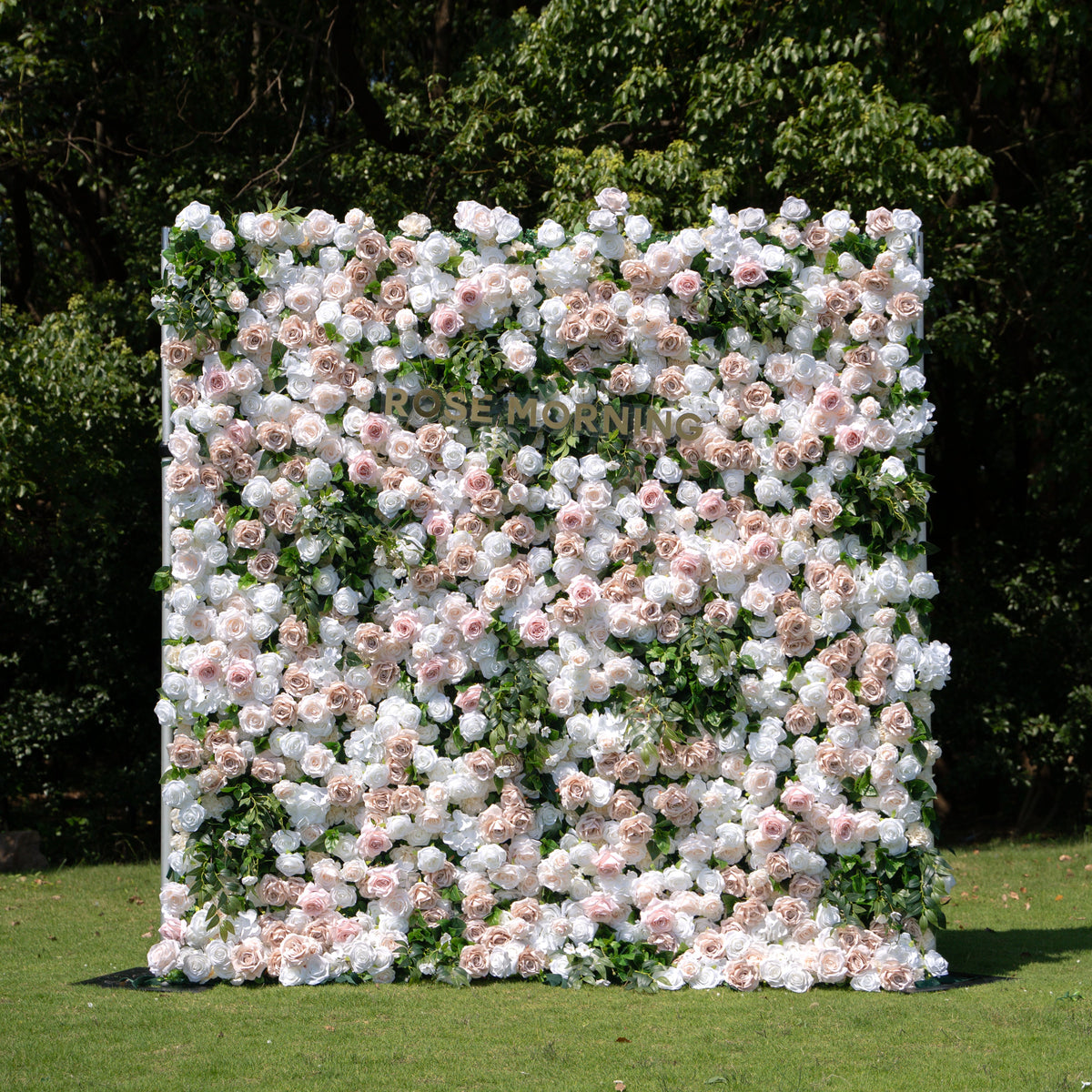 Milo | 3D Event-Ready Artificial Floral Wall Backdrop, Roll-Up Fabric | Shipping Included