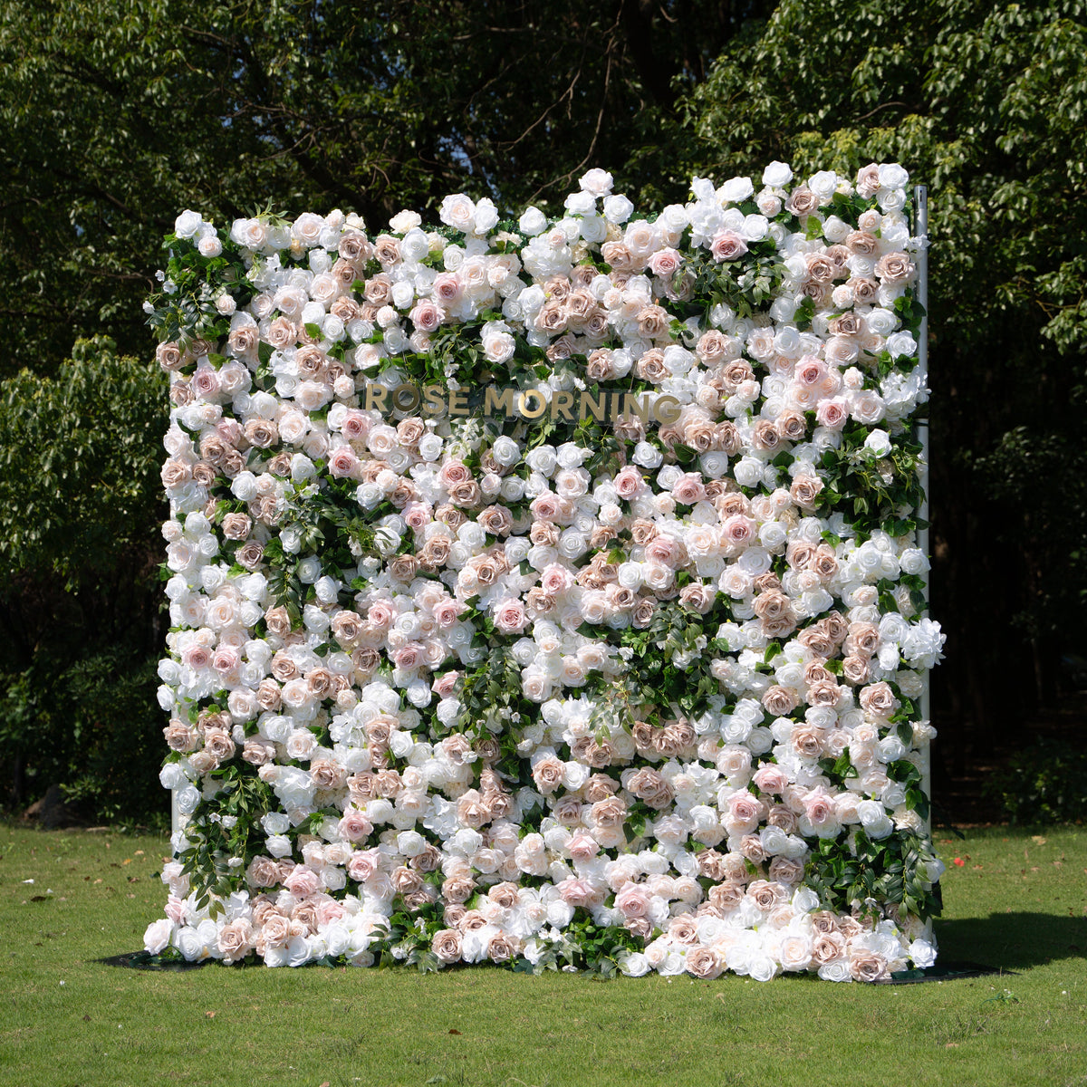 Milo | 3D Event-Ready Artificial Floral Wall Backdrop, Roll-Up Fabric | Shipping Included