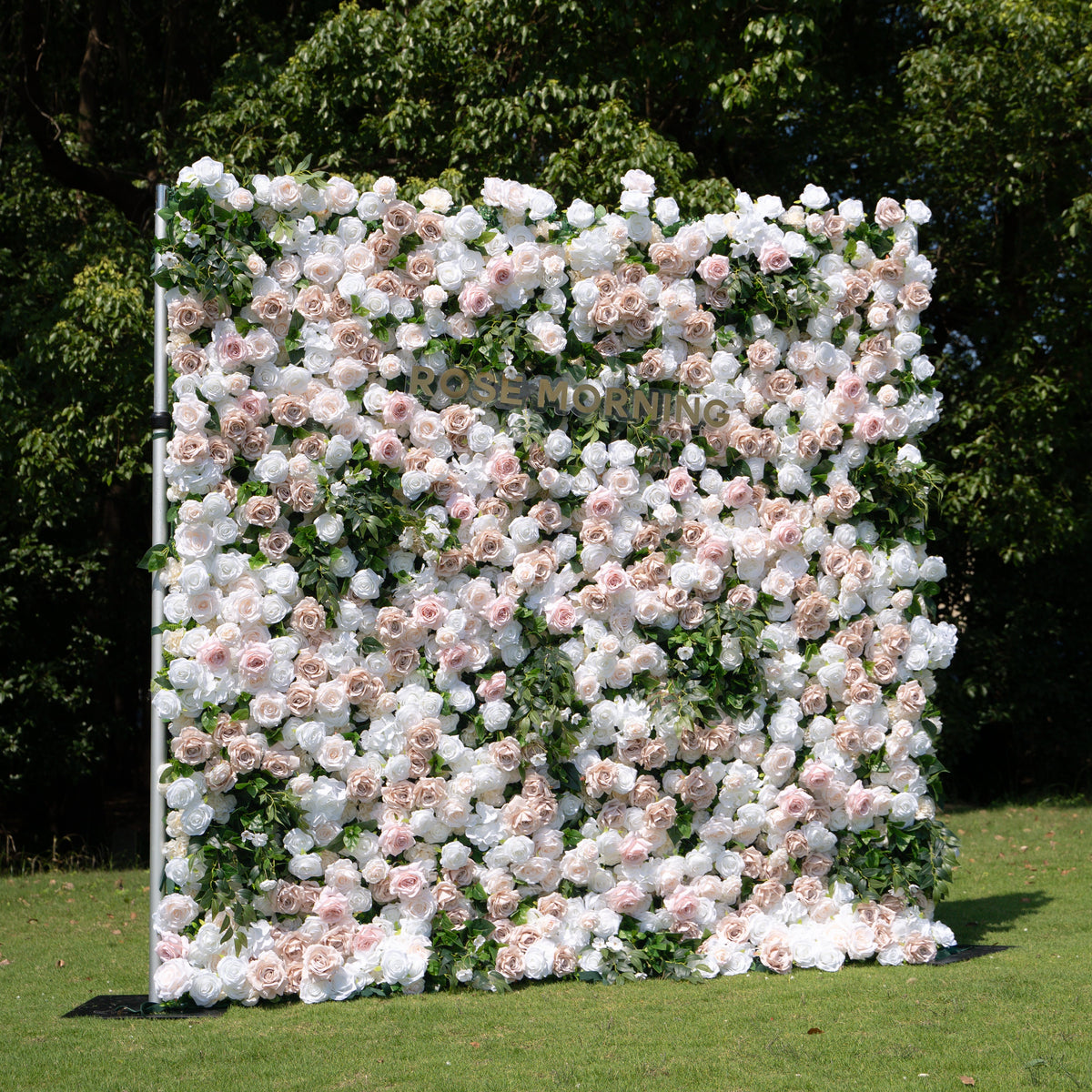 Milo | 3D Event-Ready Artificial Floral Wall Backdrop, Roll-Up Fabric | Shipping Included