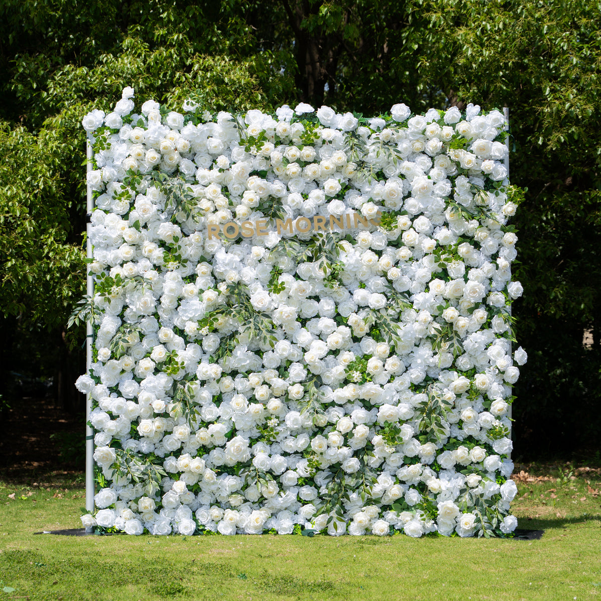 Moonlight | 3D Event-Ready Artificial Floral Wall Backdrop, Roll-Up Fabric | Shipping Included