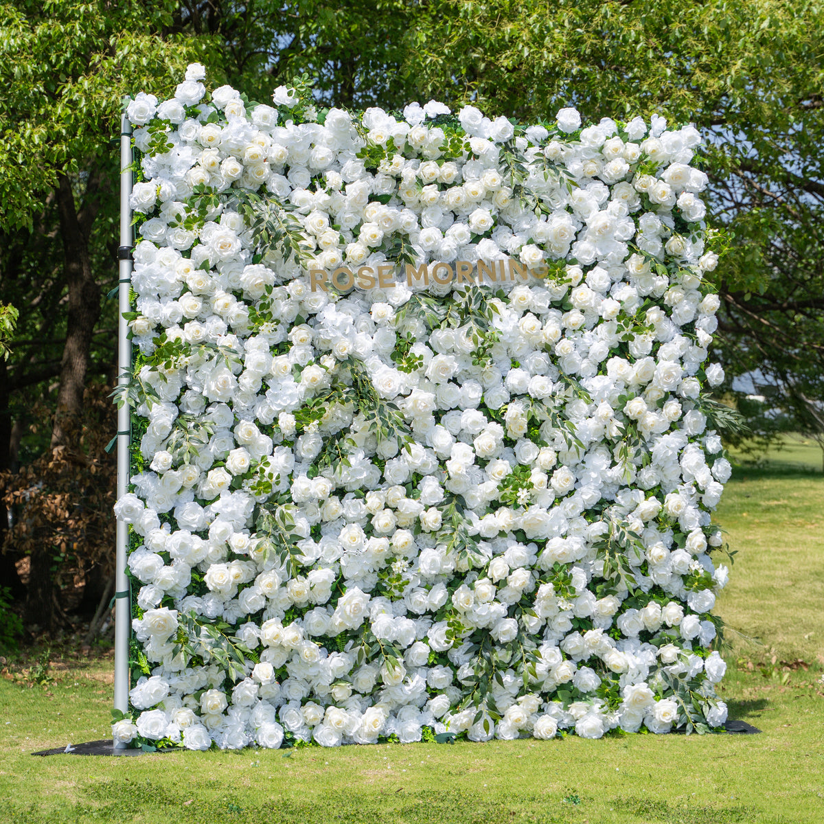 Moonlight | 3D Event-Ready Artificial Floral Wall Backdrop, Roll-Up Fabric | Shipping Included