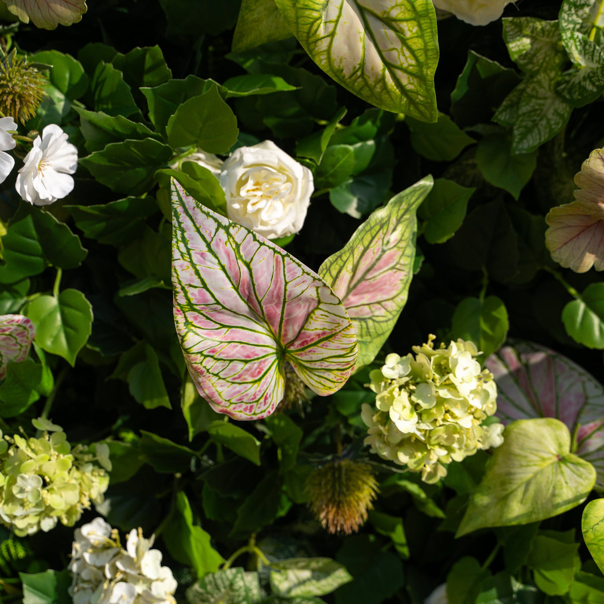 Nives | 4D Event-Ready Artificial Floral Wall Backdrop, Roll-Up Fabric | Shipping Included