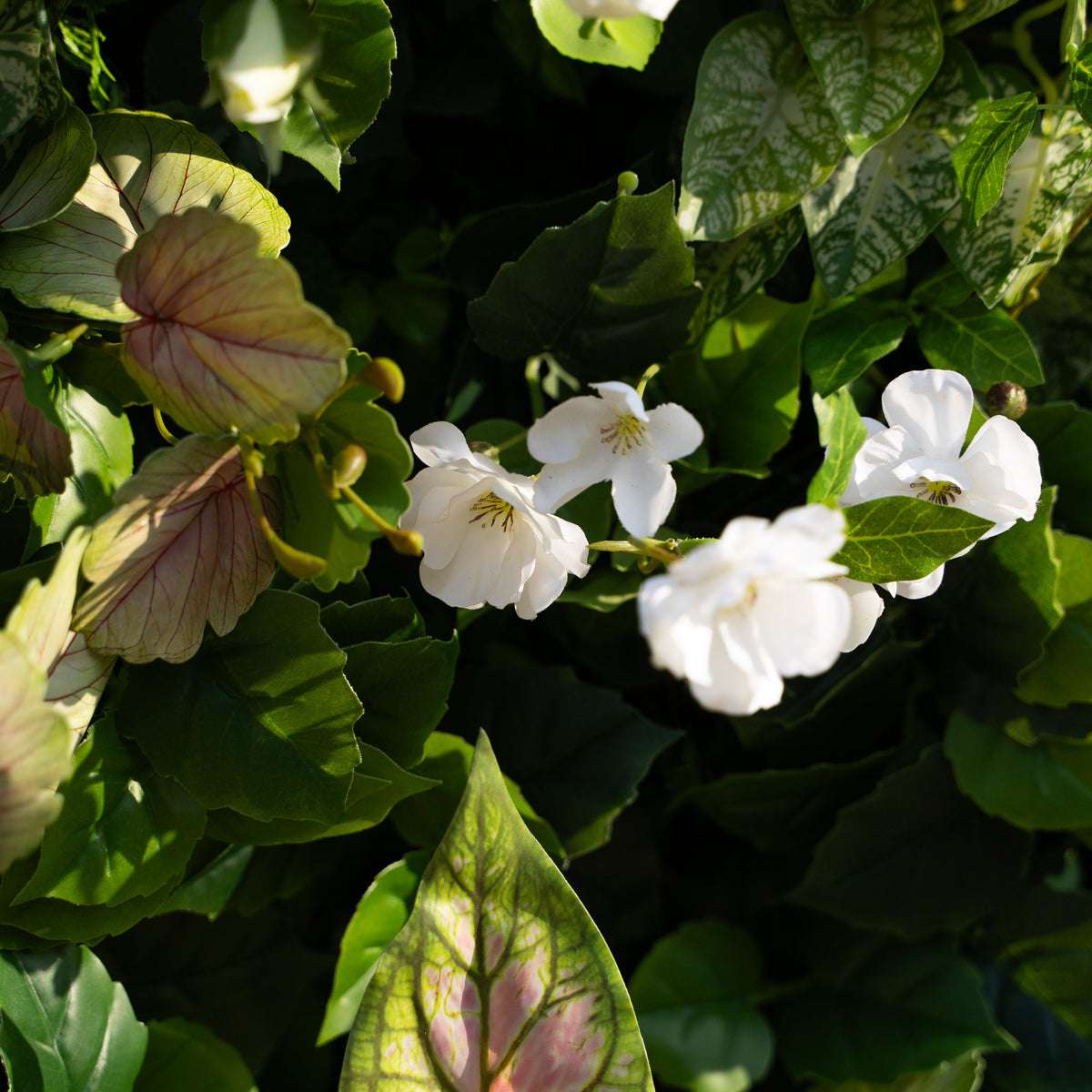 Nives | 4D Event-Ready Artificial Floral Wall Backdrop, Roll-Up Fabric | Shipping Included