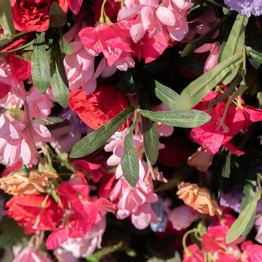 NooZay | 7D 2023 Event-Ready Artificial Floral Wall Backdrop, Roll-Up Fabric | Shipping Included