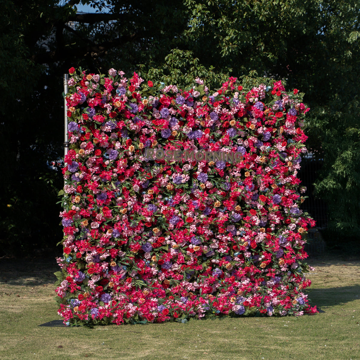 NooZay | 7D 2023 Event-Ready Artificial Floral Wall Backdrop, Roll-Up Fabric | Shipping Included