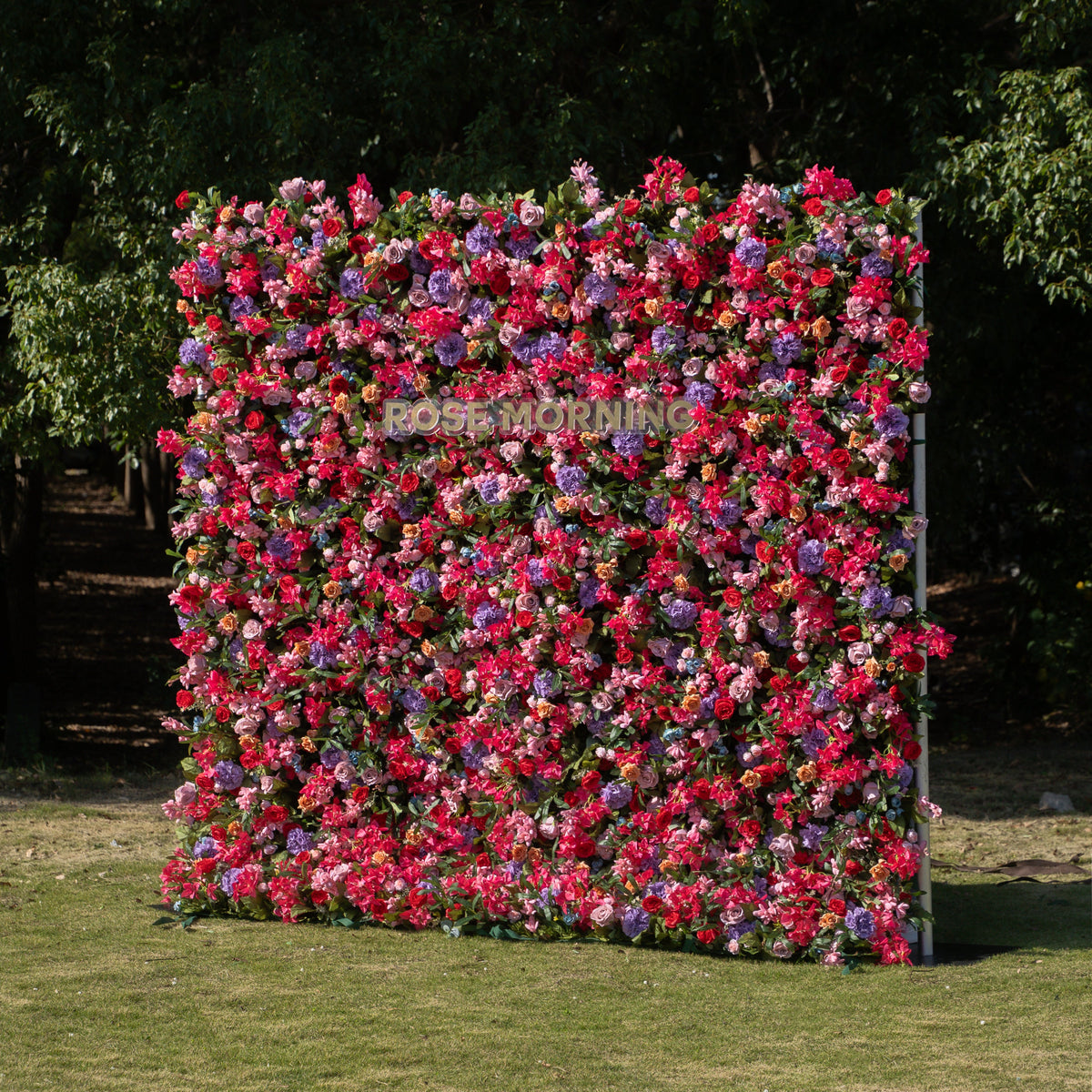 NooZay | 7D 2023 Event-Ready Artificial Floral Wall Backdrop, Roll-Up Fabric | Shipping Included