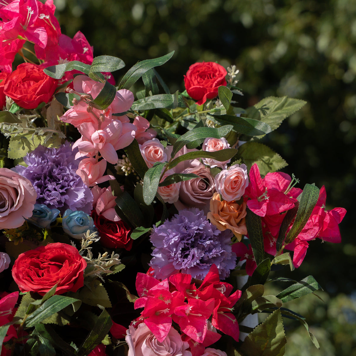 NooZay | 7D 2023 Event-Ready Artificial Floral Wall Backdrop, Roll-Up Fabric | Shipping Included