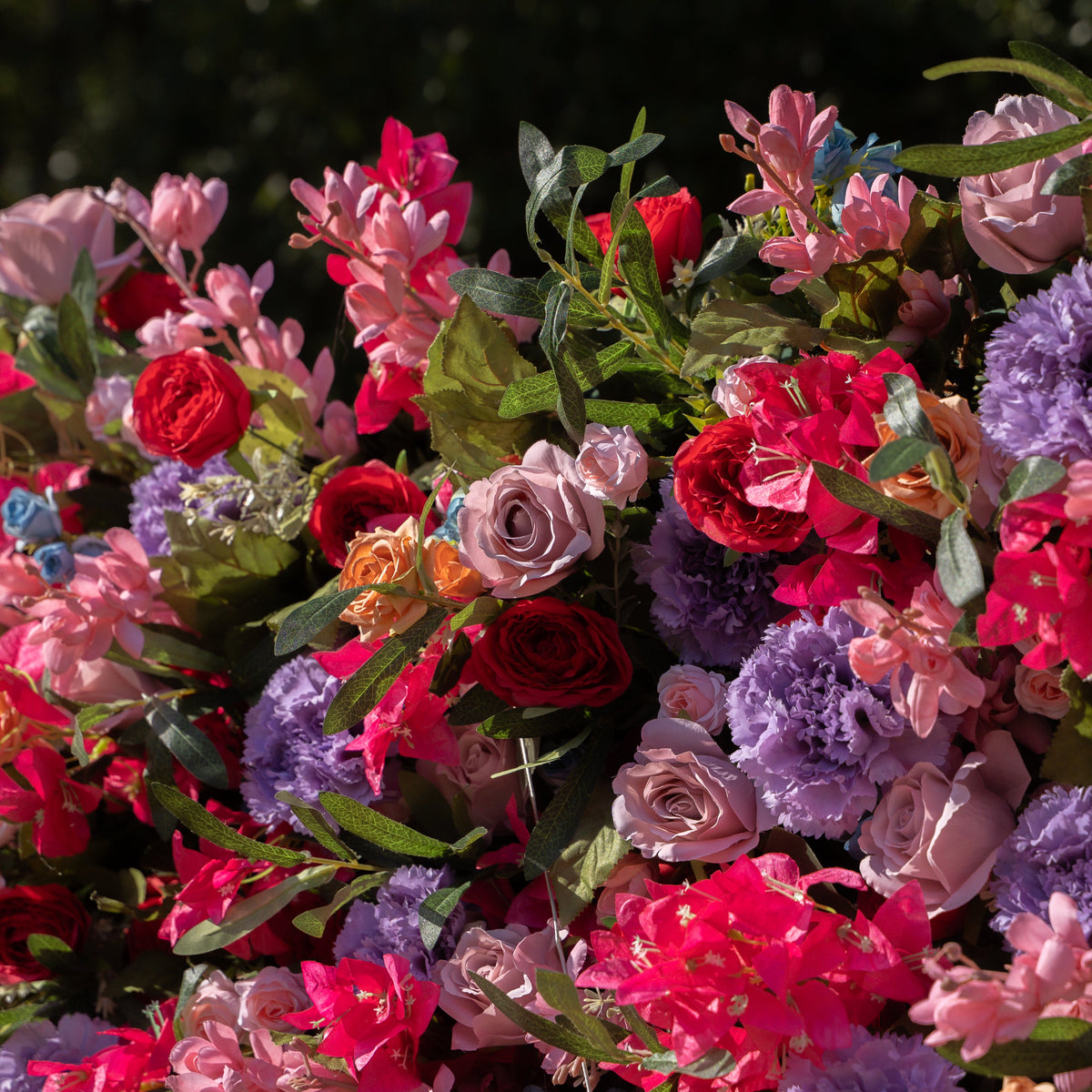 NooZay | 7D 2023 Event-Ready Artificial Floral Wall Backdrop, Roll-Up Fabric | Shipping Included