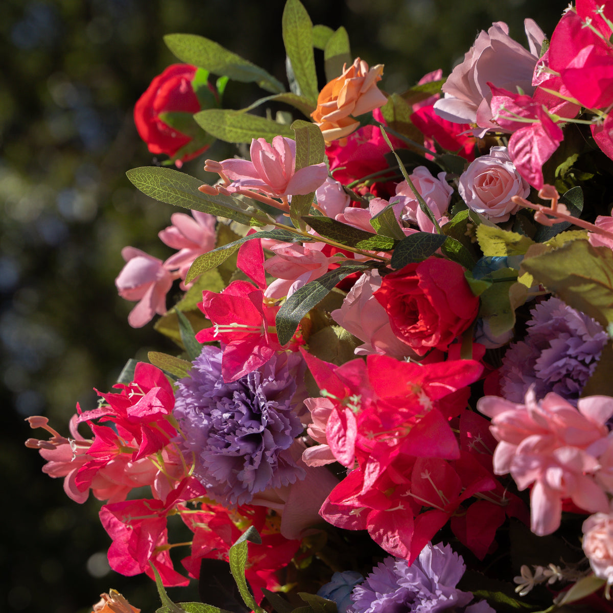 NooZay | 7D 2023 Event-Ready Artificial Floral Wall Backdrop, Roll-Up Fabric | Shipping Included