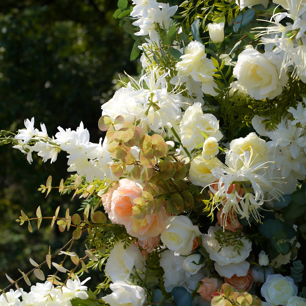 Nova:2023 New Wedding Party Background Floral Arch Decoration Including Frame -R052 Rose Morning
