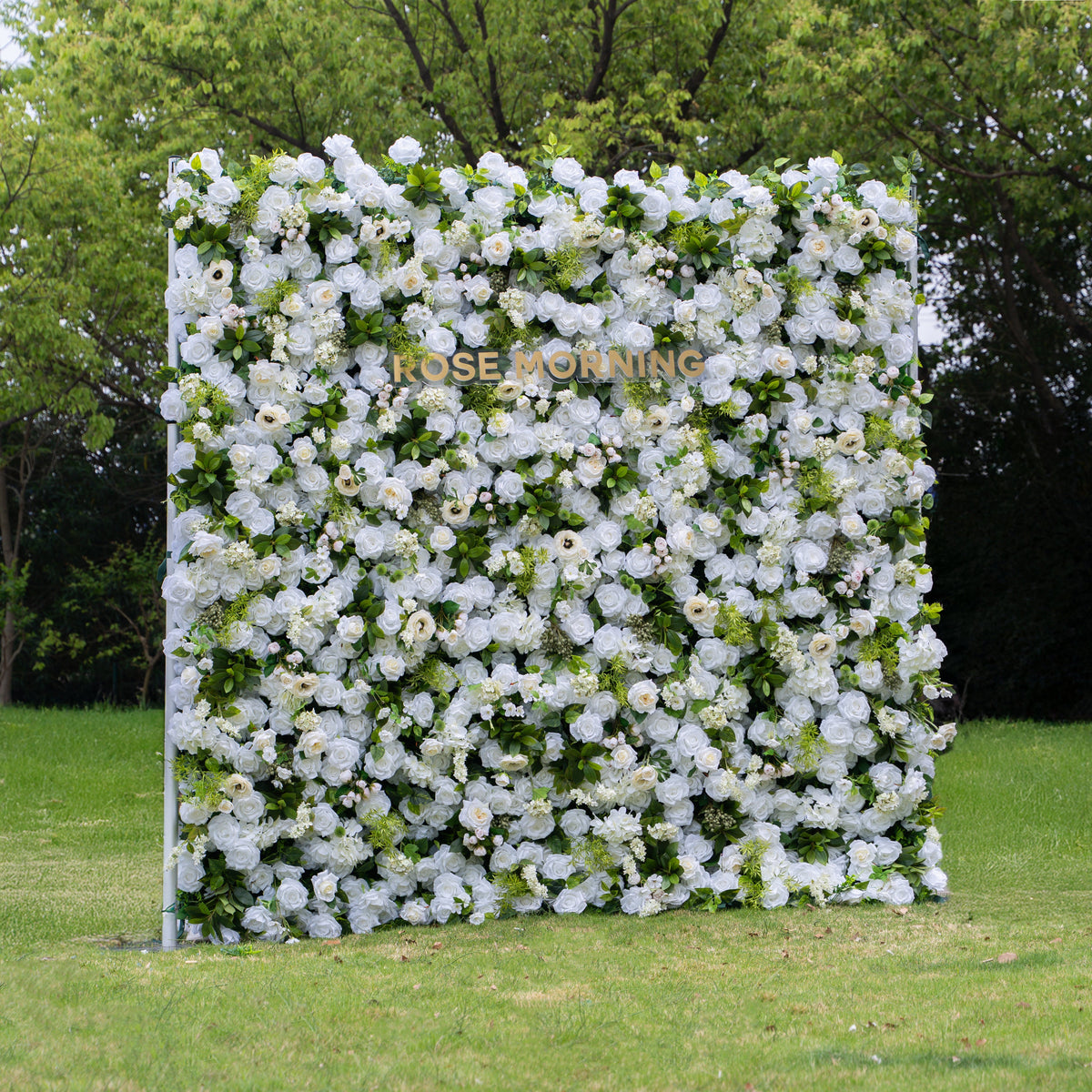 Olisa | 5D Event-Ready Artificial Floral Wall Backdrop, Roll-Up Fabric | Shipping Included