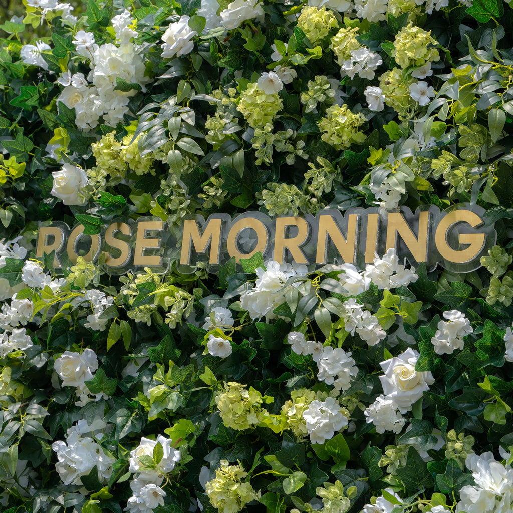 Parker | 5D Event-Ready Artificial Floral Wall Backdrop, Roll-Up Fabric | Shipping Included