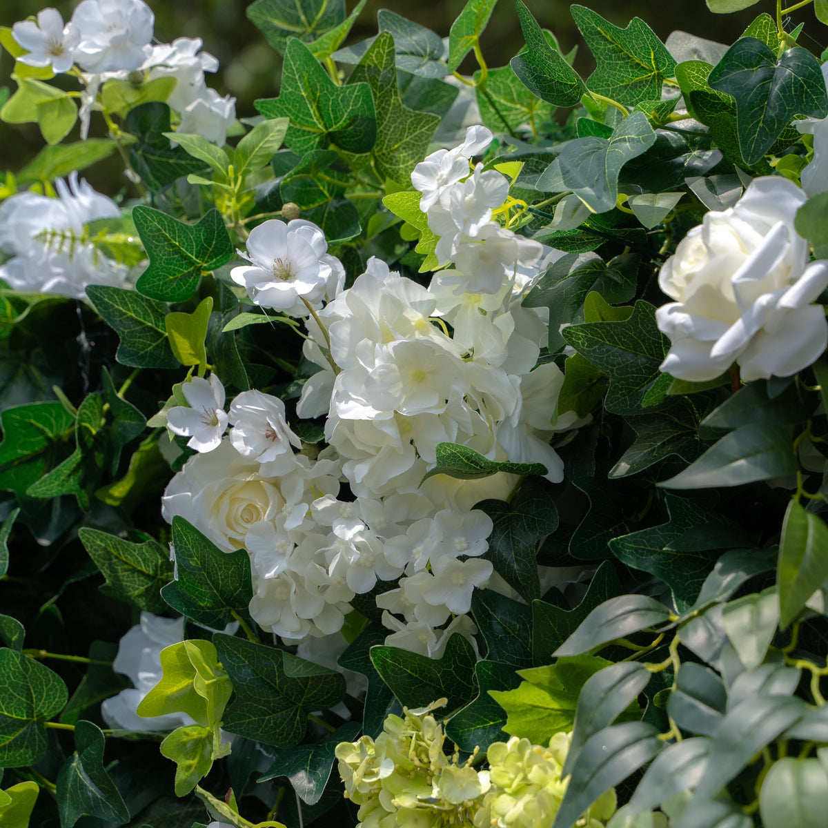 Parker | 5D Event-Ready Artificial Floral Wall Backdrop, Roll-Up Fabric | Shipping Included