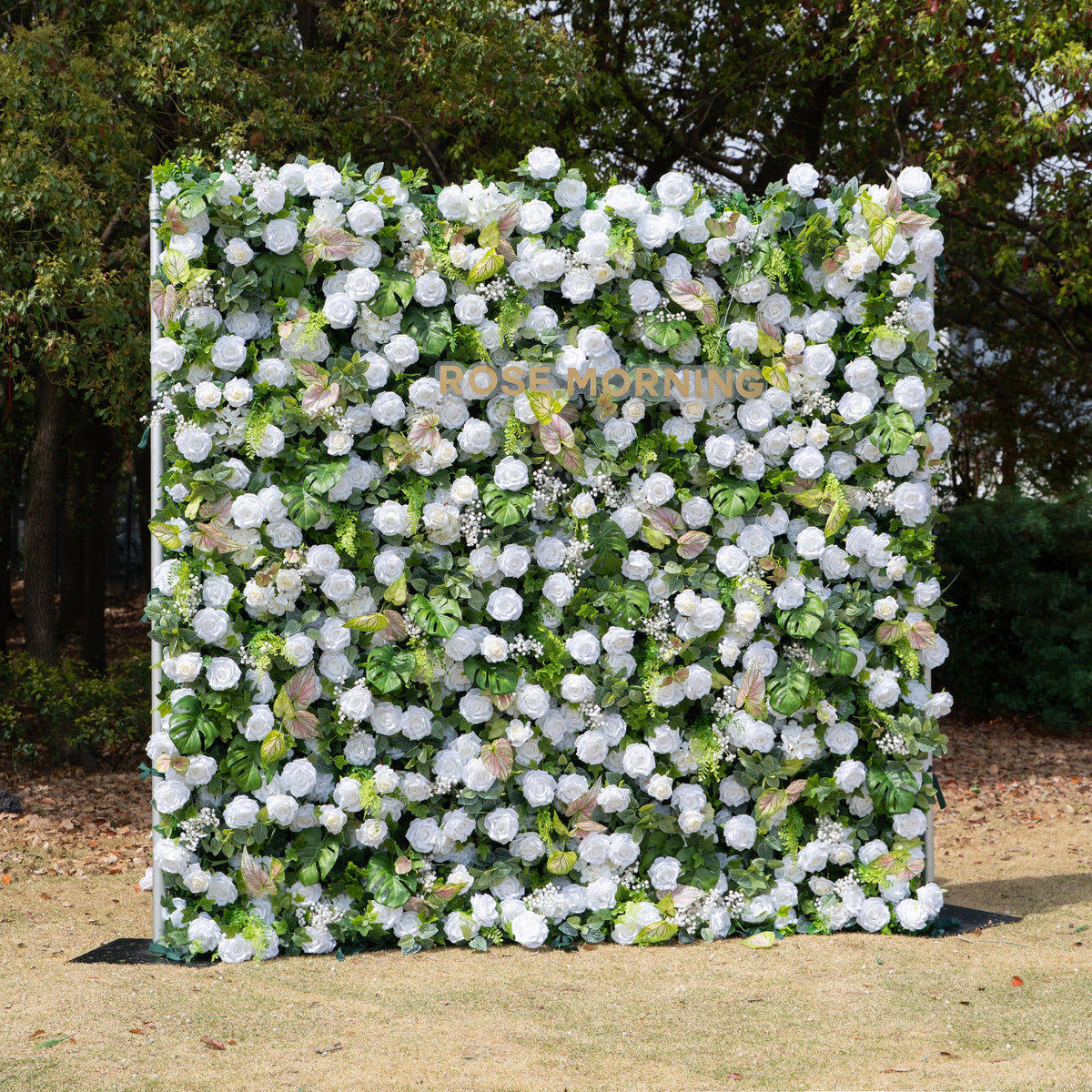 Perla | 5D Event-Ready Artificial Floral Wall Backdrop, Roll-Up Fabric | Shipping Included