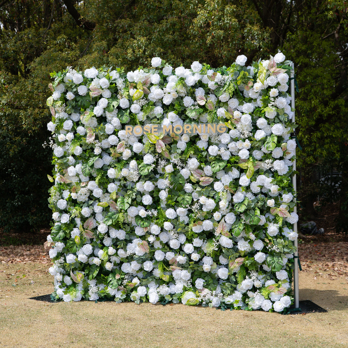 Perla | 5D Event-Ready Artificial Floral Wall Backdrop, Roll-Up Fabric | Shipping Included