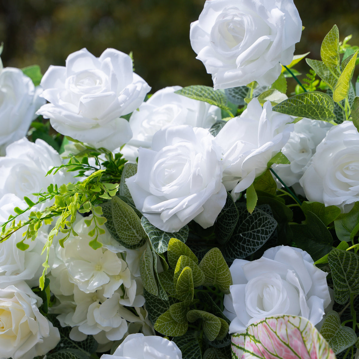 Perla | 5D Event-Ready Artificial Floral Wall Backdrop, Roll-Up Fabric | Shipping Included