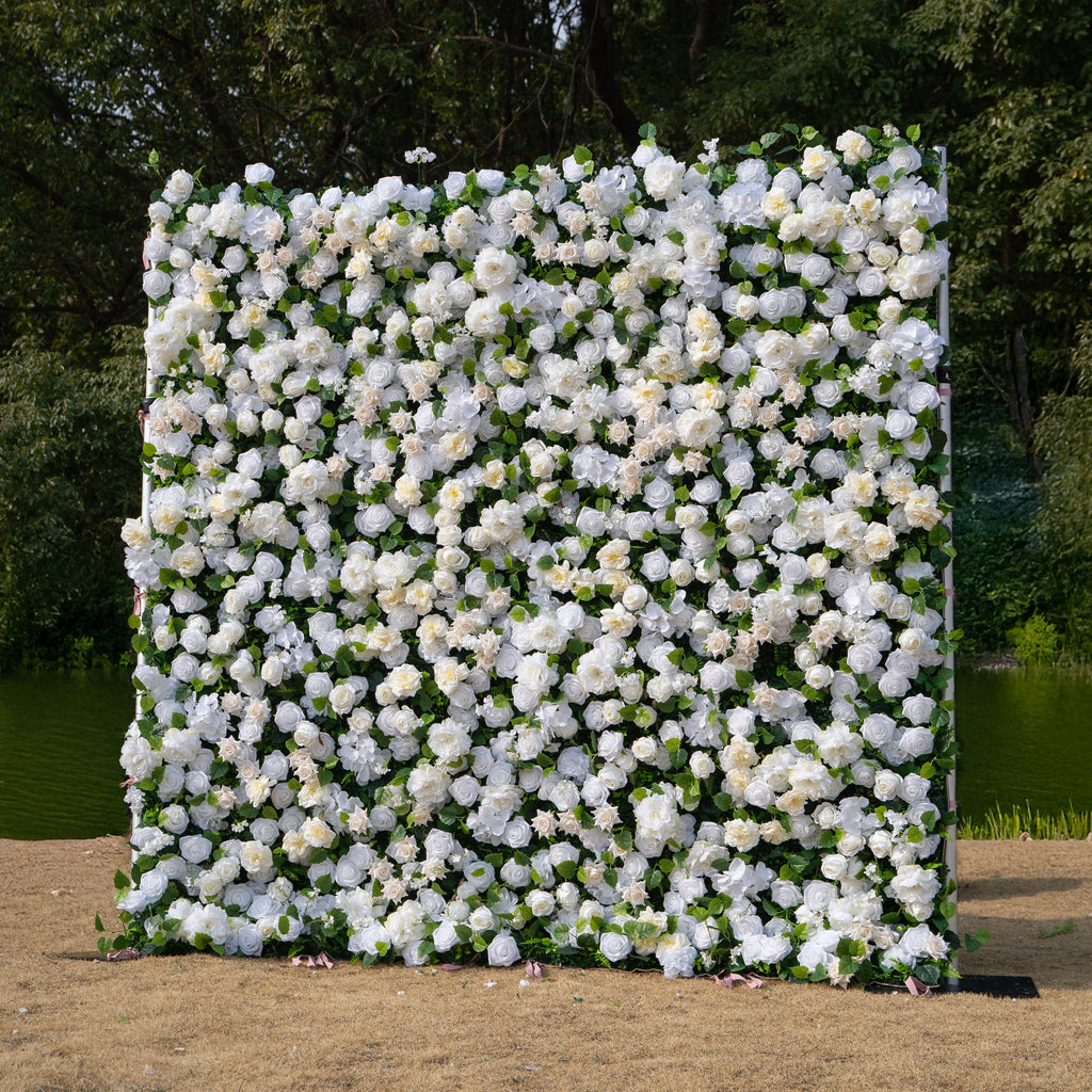 Piper | 3D Event-Ready Artificial Floral Wall Backdrop, Roll-Up Fabric | Shipping Included