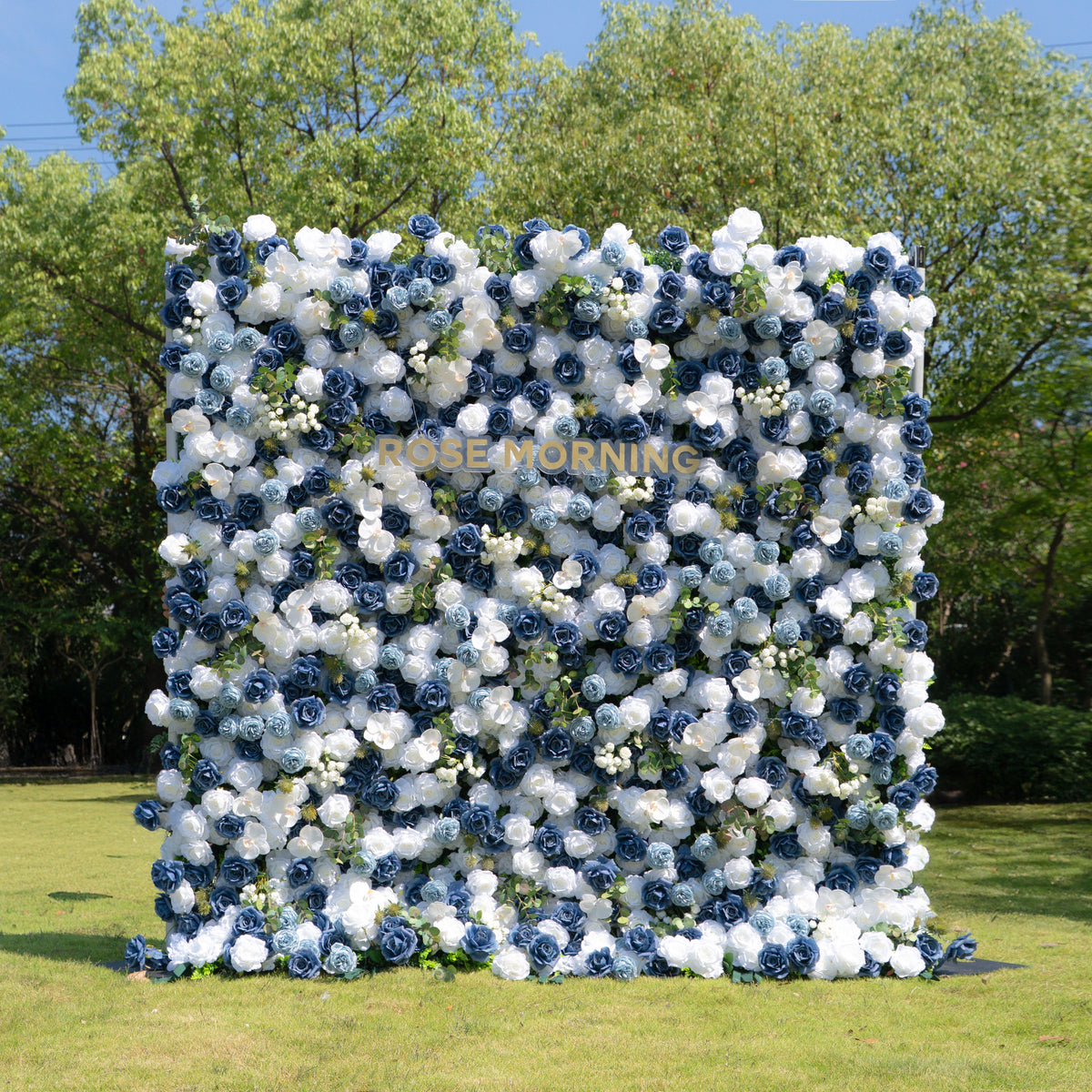 Precious | 5D Event-Ready Artificial Floral Wall Backdrop, Roll-Up Fabric | Shipping Included