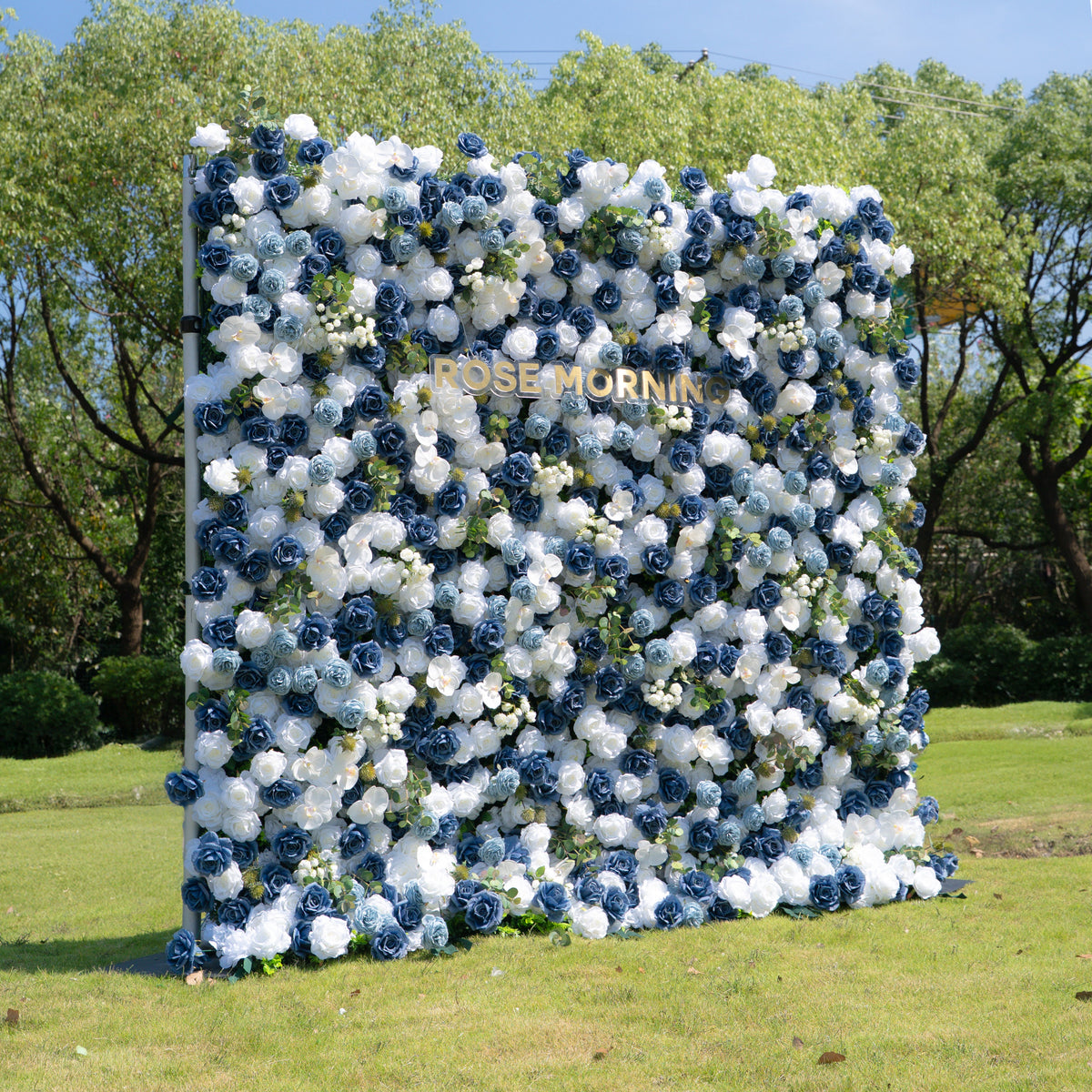 Precious | 5D Event-Ready Artificial Floral Wall Backdrop, Roll-Up Fabric | Shipping Included