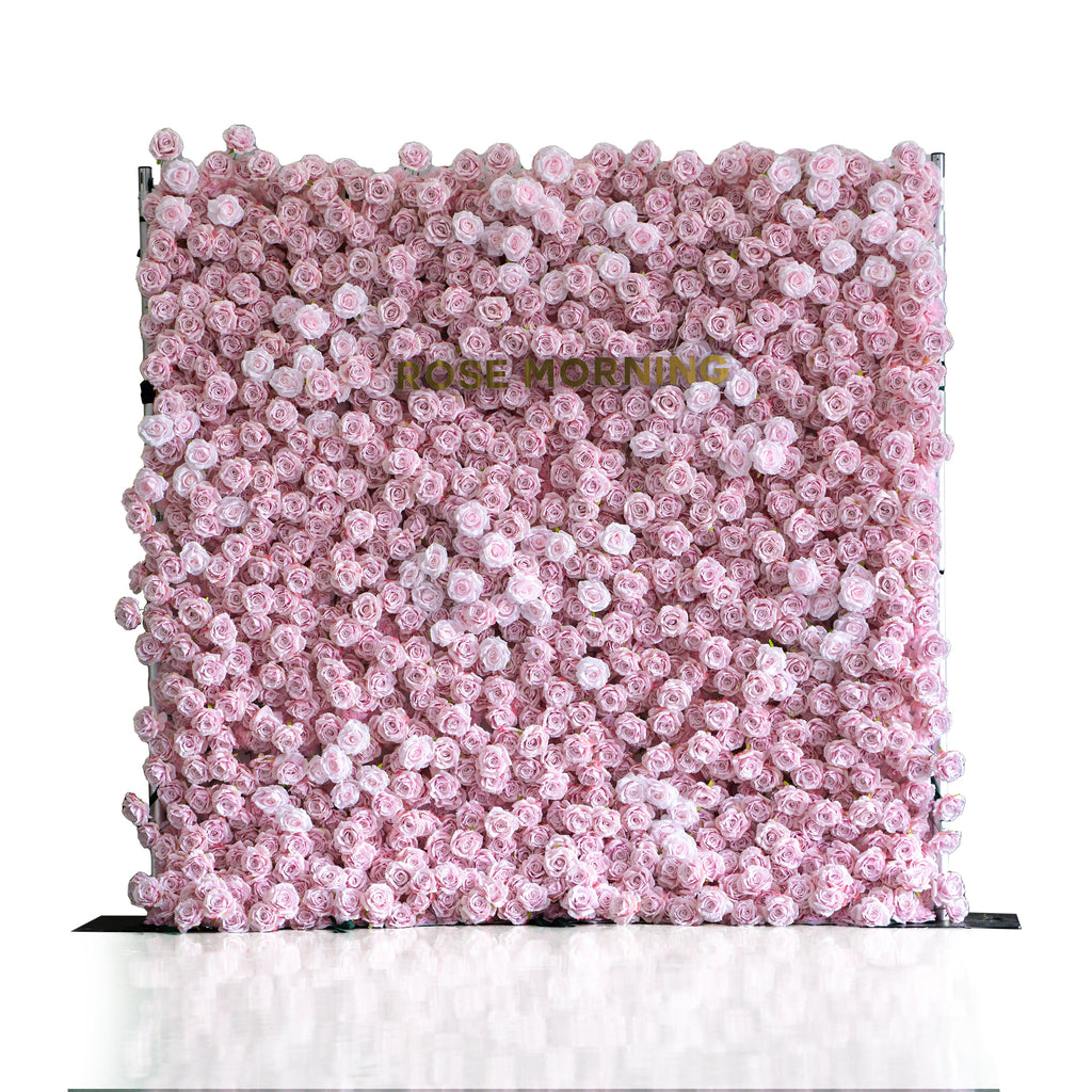 Promise | 3D Event-Ready Artificial Floral Wall Backdrop, Roll-Up Fabric | Shipping Included
