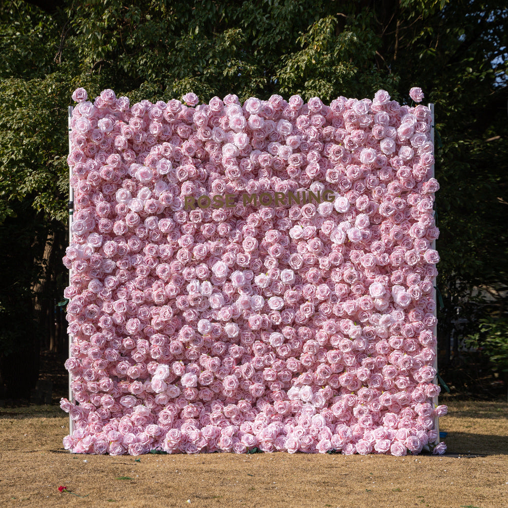 Promise | 3D Event-Ready Artificial Floral Wall Backdrop, Roll-Up Fabric | Shipping Included