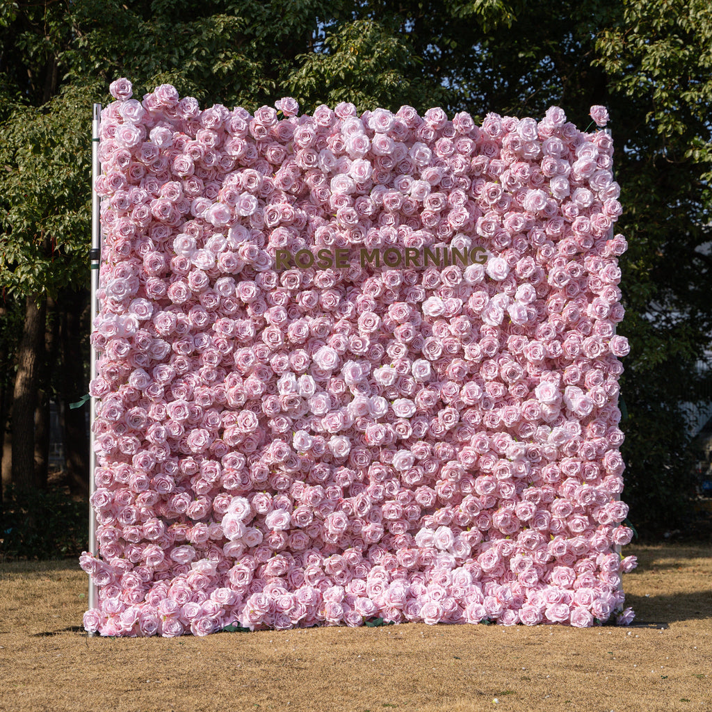 Promise | 3D Event-Ready Artificial Floral Wall Backdrop, Roll-Up Fabric | Shipping Included