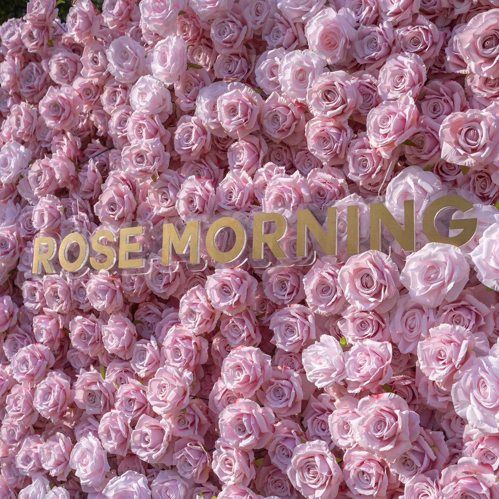 Promise | 3D Event-Ready Artificial Floral Wall Backdrop, Roll-Up Fabric | Shipping Included