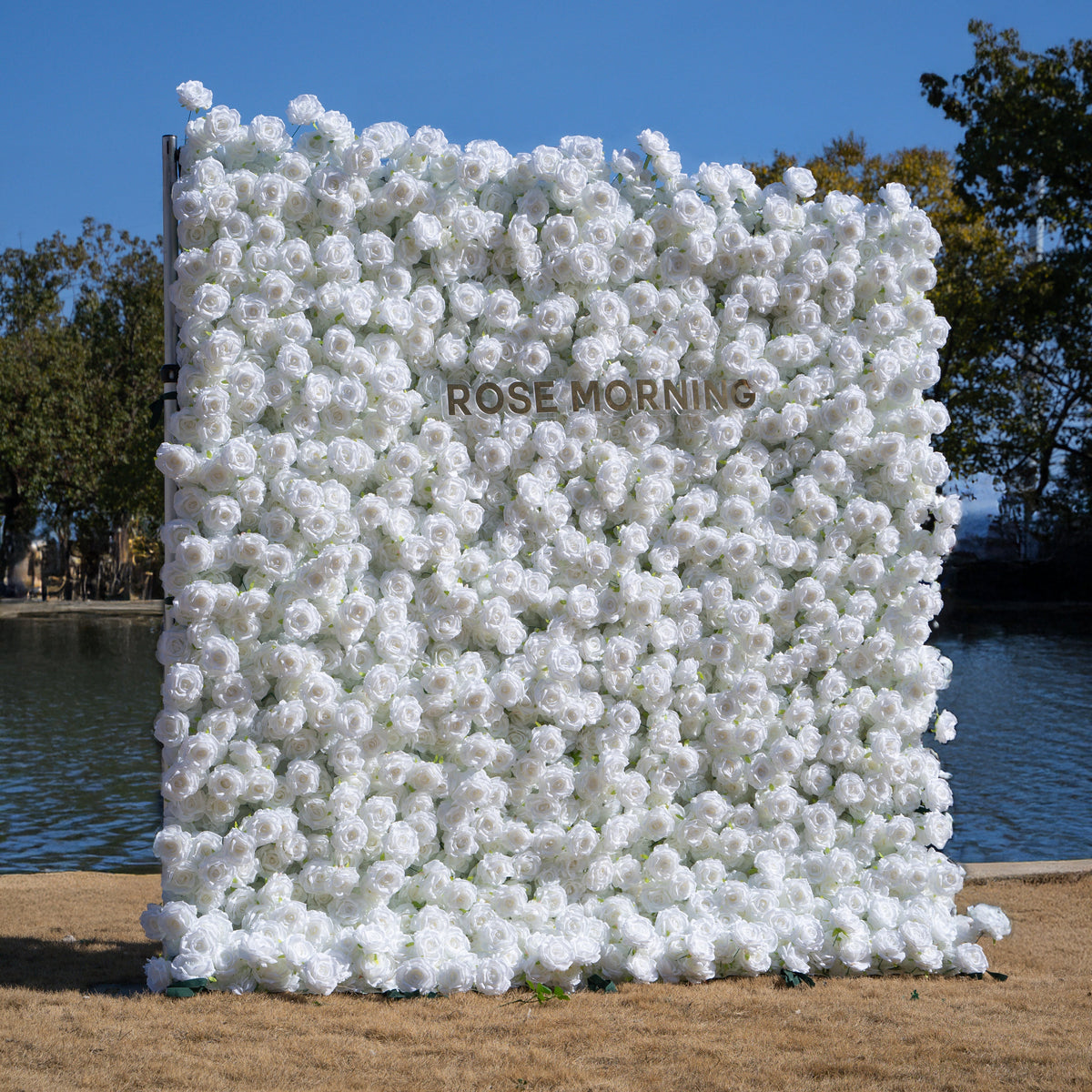 Romance | 3D Event-Ready Artificial Floral Wall Backdrop, Roll-Up Fabric | Shipping Included
