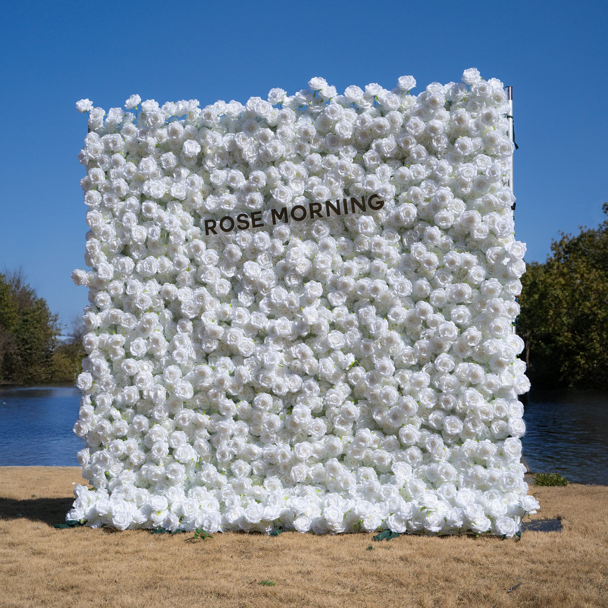 Romance | 3D Event-Ready Artificial Floral Wall Backdrop, Roll-Up Fabric | Shipping Included