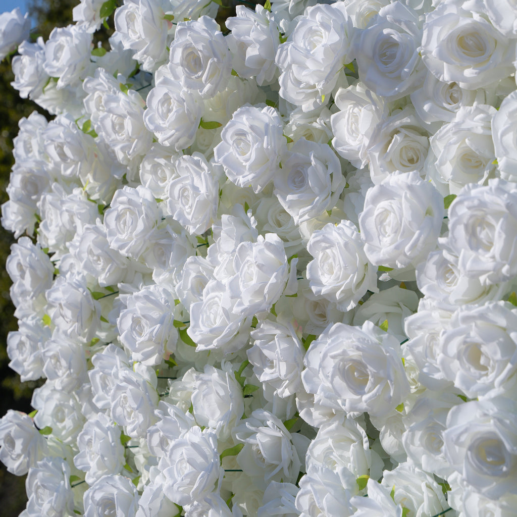 Romance | 3D Event-Ready Artificial Floral Wall Backdrop, Roll-Up Fabric | Shipping Included