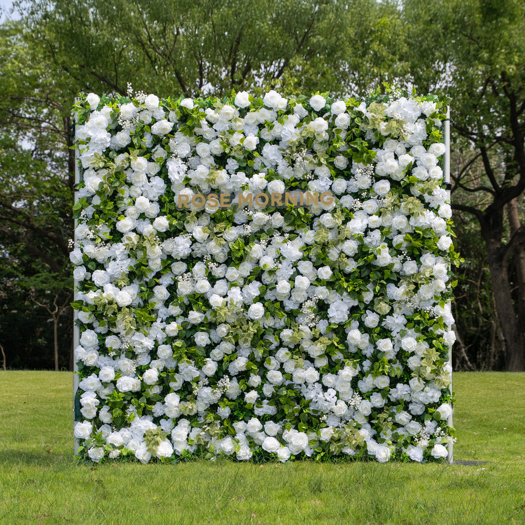 Sava | 3D Event-Ready Artificial Floral Wall Backdrop, Roll-Up Fabric | Shipping Included