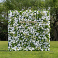 Sava | 3D Event-Ready Artificial Floral Wall Backdrop, Roll-Up Fabric | Shipping Included